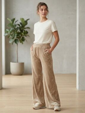 Womens's Crush Velvet Lounge Pants